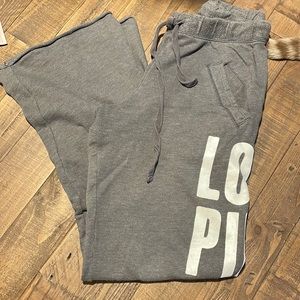 Wide leg sweatpants